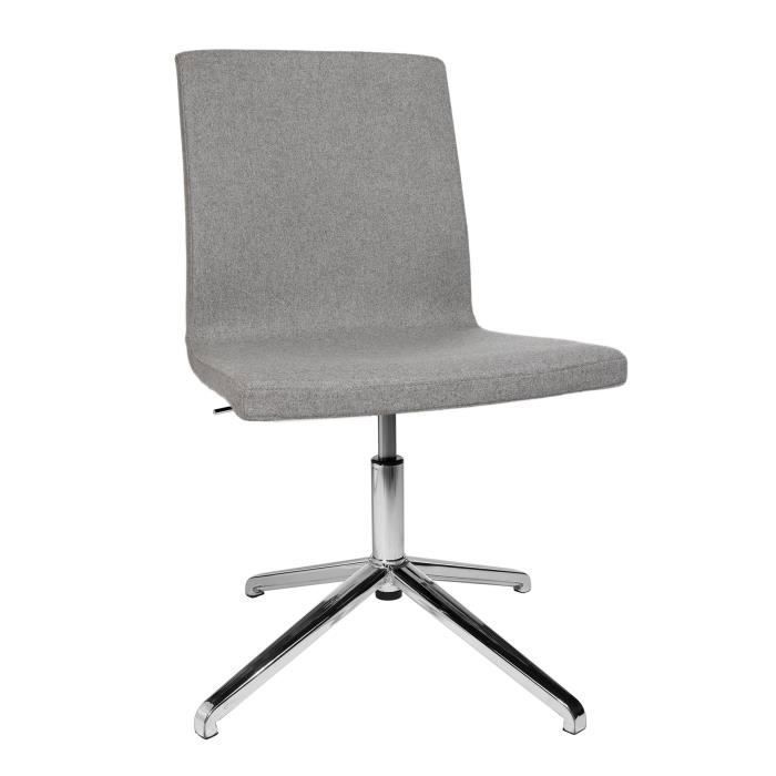 chaise de bureau - topstar - sitness cube - tissu - gris - scandinave - moderne