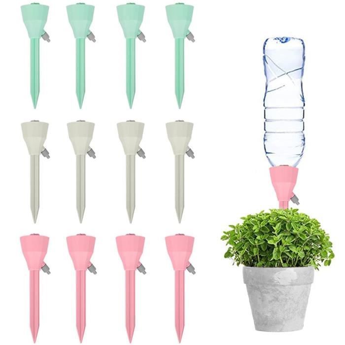 Kalolary 4 Pcs Irrigation Goutte à Goutte Kit, Grands Globes d'arrosage pour Plantes, Pointes d'arrosage Systèmes D'irrigation Automatique pour Plantes Jardin, Intérieur, Extérieur(4 Couleurs