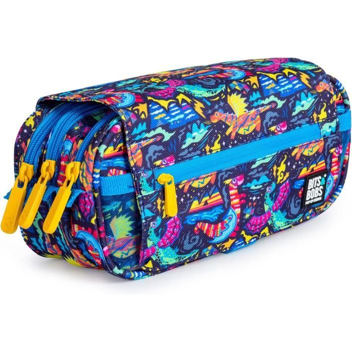 Trousse Scolaire Triple Fermeture Éclair Orange-Trois Grandes Poches Trousse Scolaire Triple Fermeture Éclair Orange-Trois Grandes Poches