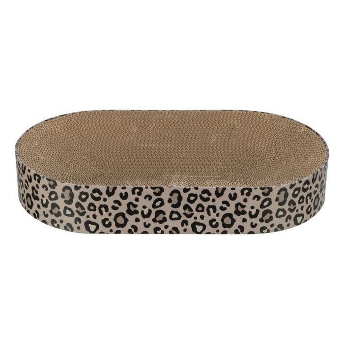 Trixie Lit griffoir Leo en carton 63 x 35 cm imprimé léopard avec herbe à chat