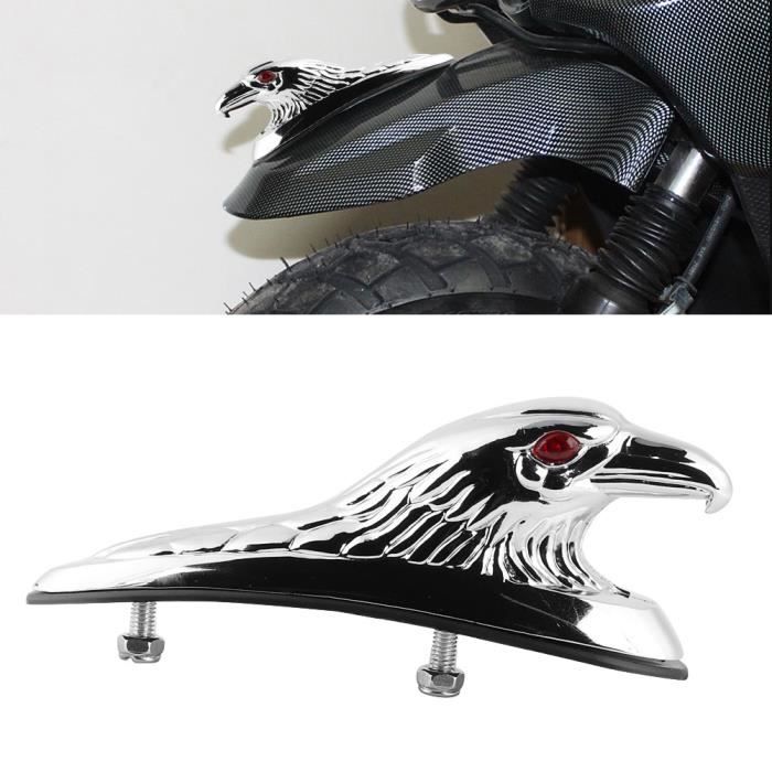 VBESTLIFE Décor de garde-boue Universel moto garde-boue avant garde-boue décor ornement tête d'aigle Statue adaptée pour