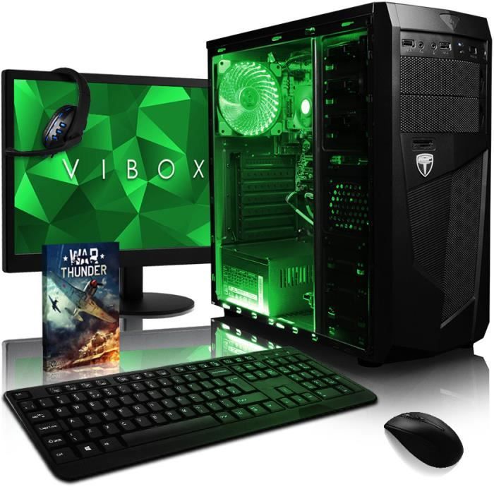 Vente Ordinateur de bureau VIBOX Standard 3 PC Gamer Ordinateur avec War Thunder Jeu Bundle, 22" HD Écran (3,8GHz AMD A8 Quad-Core Processeur , Radeon R7 Graph pas cher Vente Ordinateur de bureau VIBOX Standard 3 PC Gamer Ordinateur avec War Thunder Jeu Bundle, 22" HD Écran (3,8GHz AMD A8 Quad-Core Processeur , Radeon R7 Graph pas cher