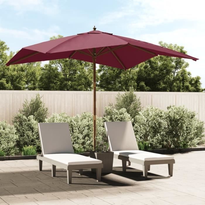 vidaXL Parasol de jardin 300x300 cm - vue 3