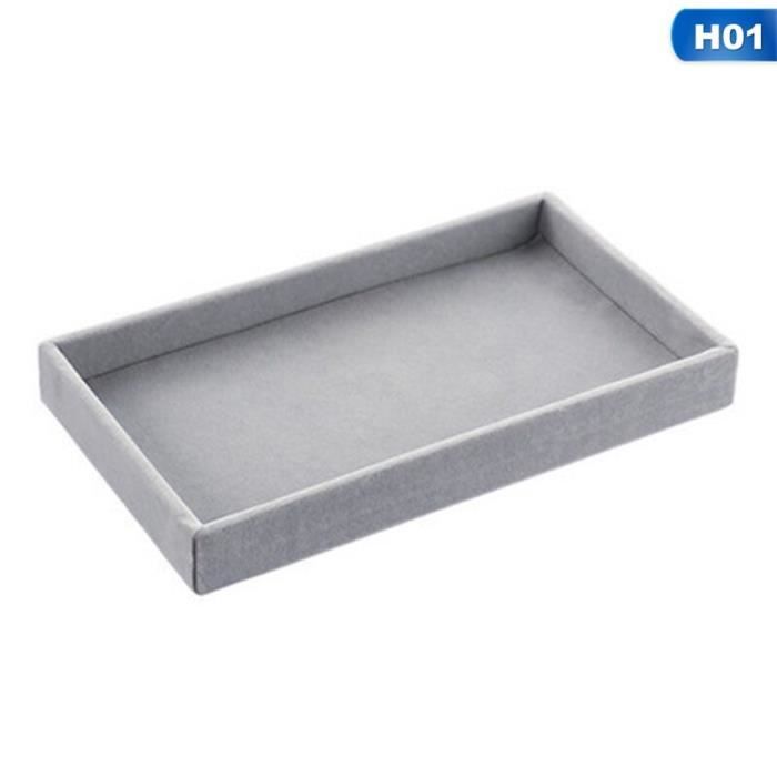 Organisateur Bijoux SOBEAU - 4 Boîtes De Rangement Pour Tiroir Avec Compartiments Pour Colliers, Bagues Et Boucles D'Oreilles
