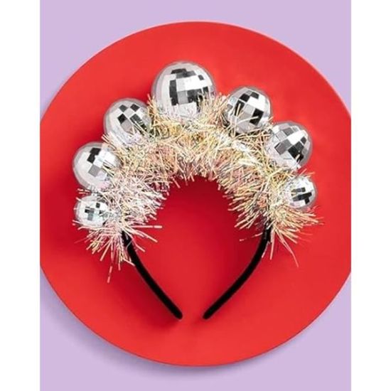 Serre-tête Happy New Year 2026 - Paillettes Dorées - Pour Adultes Et Enfants, Fête, Soirée