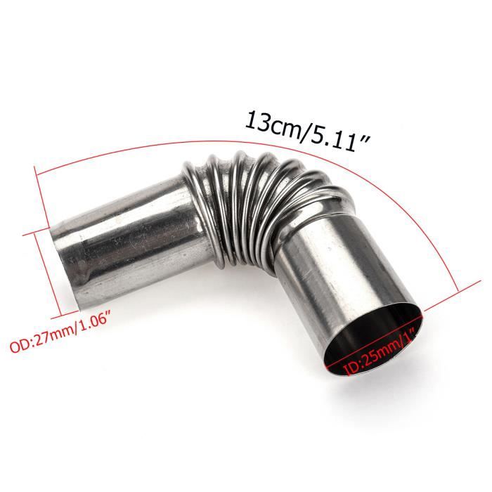 Silencieux D'échappement,300 Cm En Acier Inoxydable Voiture Tuyau D Gaz Vent Tuyau Diesel Chauffage Silencieux Echappement Tuyau Fit 91578815