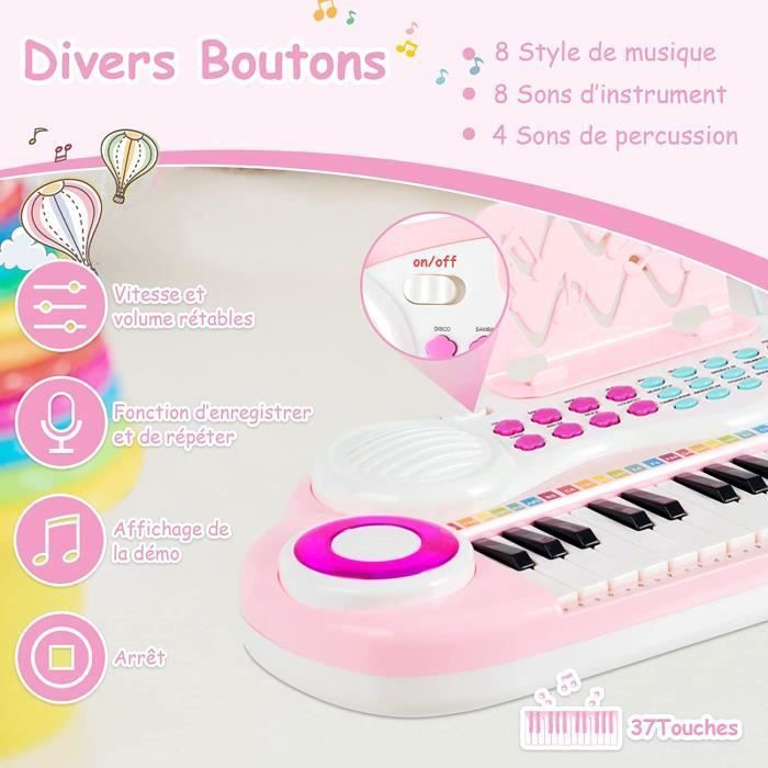 Max Rhapsody49 - Clavier Électronique 49 Touches avec Stand, Idéal