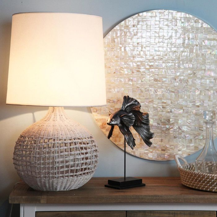 Statue poisson - MDF - Gris - Interior's - Cdiscount Maison