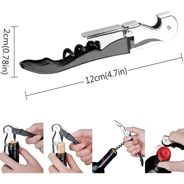 Tire Bouchon Vin avec Ailes-Ouvre Bouteilles Levier-Bouteille de Bière Wine Bottle Opener