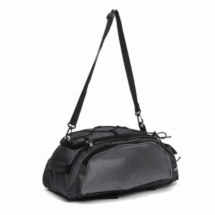Ejoyous Sacoche De Selle Pour Quad VTT, Sacoche Arrière Pour VTT Bagages Souples Stockage Cargo Gear Pack Tank Saddle Bag 2 Sacs De Rangement Détachables Et 2 Porte-Bouteilles Détachables