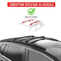Barres De Toit Transversales Pour Citroën C4 Cactus 2014+ - Marque Turtle - Neuf