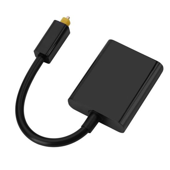 Adaptateur Séparateur Toslink 1 Vers 2 - Câble Audio Fibre Optique Noir - Pour Diviser Un Signal Numérique Optique - 5