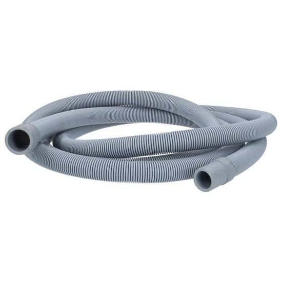 Tuyau Vidange Lave-Linge 2m - Rallonge Avec Raccord Et Clips Pour Machine à Laver