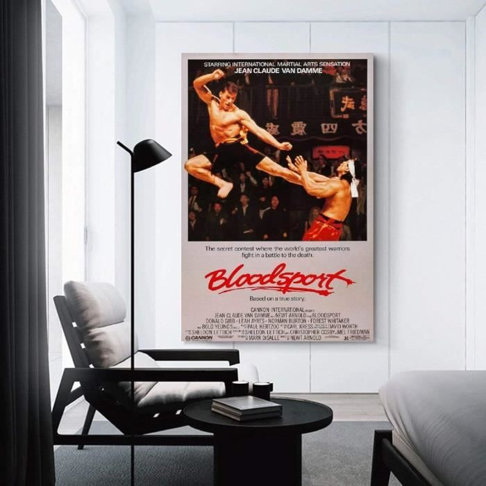 Poster Jean-Claude Van Damme Sur Toile 40x60 Cm - Décoration Murale Moderne - Impression Haute Qualité - 3