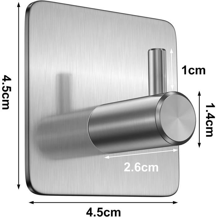 20 Pcs Crochet Adhésif Transparent, Crochet Magique Transparent, Charge Lourd De Max 10 KG, Crochet Mural Adhesif En Plastique, Accroche Murale Sans P | Leroy Merlin