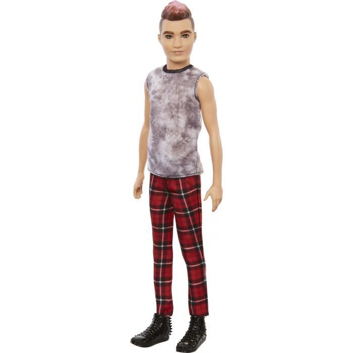 Barbie Poupée Ken Fashionistas avec Corps Mince, vêtu d'Une Chemise Amovible Manches Longues à Motifs Roses et Bleus et Un Short Rose, HRH24 | Votre wishlist sur Barbie Poupée Ken Fashionistas avec Corps Mince, vêtu d'Une Chemise Amovible Manches Longues à Motifs Roses et Bleus et Un Short Rose, HRH24 | Votre wishlist sur