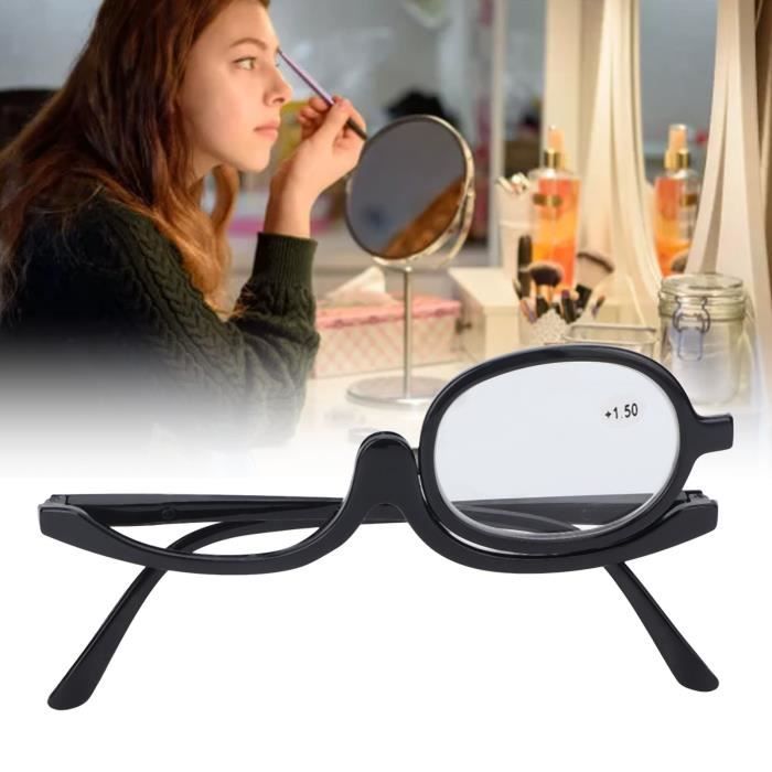 Lunettes sales de maquillage