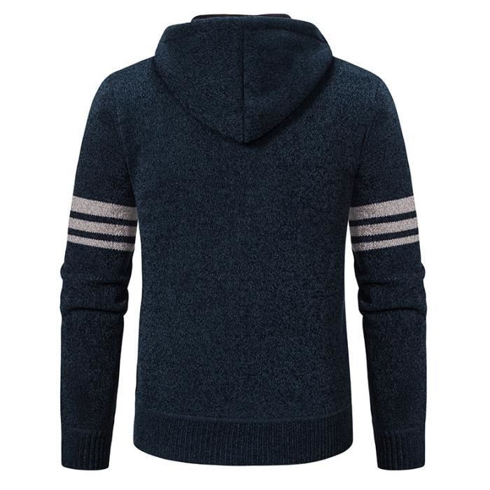 Gilet laine shop capuche homme
