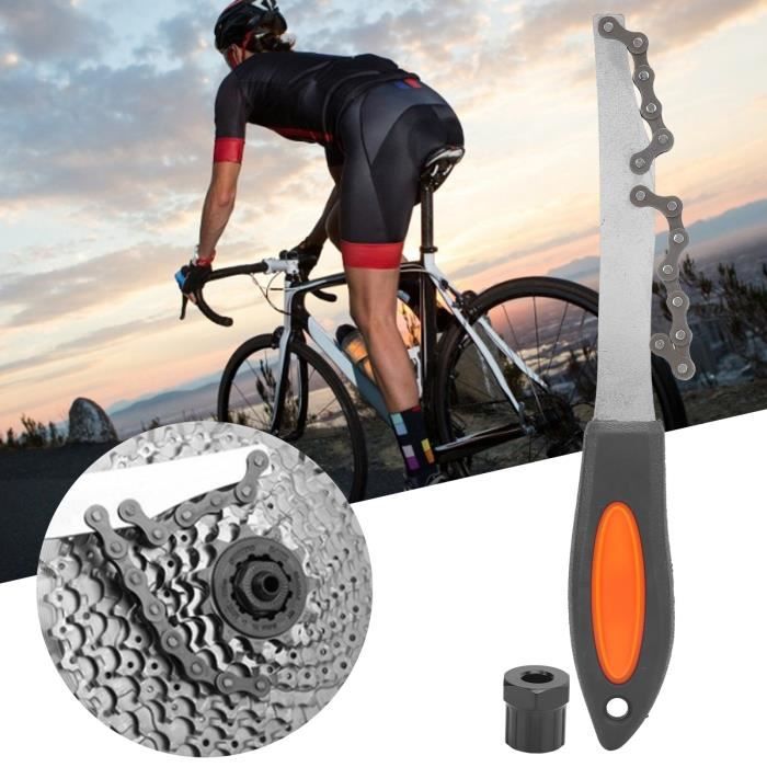 Bynccea Outils pour Fouet de Chaîne de Vélo, Outils de Retrait de Cassette de Vélo avec Anneau de Verrouillage de Cassette Convient aux Chaînes de Vitesse 7,8,9,10,11,12 Bynccea Outils pour Fouet de Chaîne de Vélo, Outils de Retrait de Cassette de Vélo avec Anneau de Verrouillage de Cassette Convient aux Chaînes de Vitesse 7,8,9,10,11,12