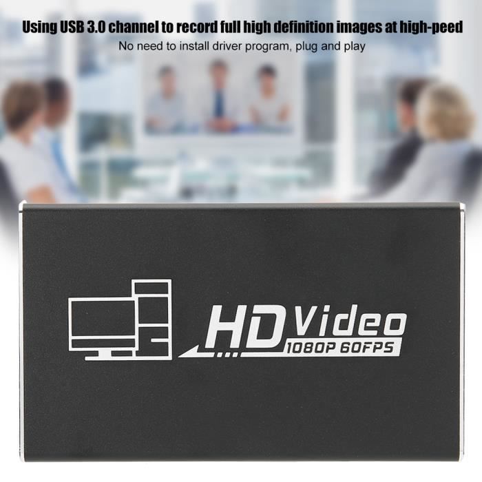 Carte Acquisition Vidéo Audio HDMI 1080p 60fps Full HD Capture Gaming –  August VGB500 - Carte de Capture