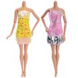 20 Pcs Accessoires pour Poupées Barbie, 10 Mode Casual Vêtements Mini Jupe +10 Paires de Chaussures pour Barbie Fashionistas-3