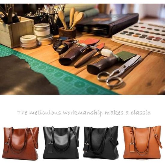 Aburnudrey Sac a Main Femmes de Marque Cuir pu Sac à Bandoulière D/'épaule Fourre-Tout Sac Cabas Femmes