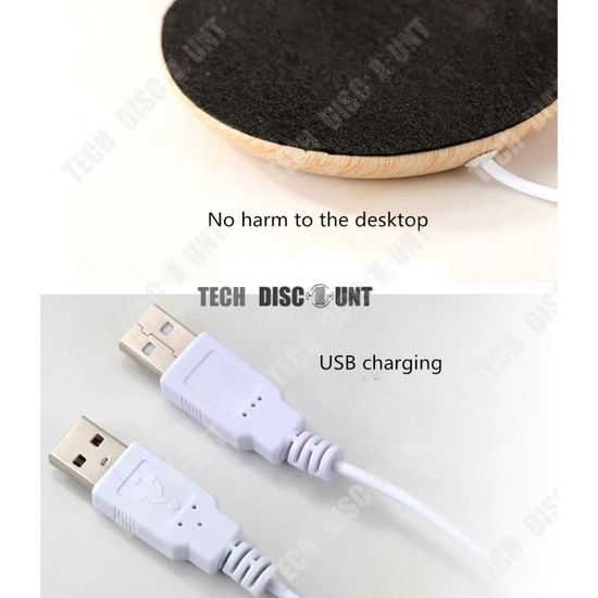Plaque de Chauffe-Tasse /électrique USB Thermostat Lait Plaque disolation Thermique th/é Chauffe-Tasse de Boisson pour la Maison de Bureau Yunt R/échauffeur de Tasse