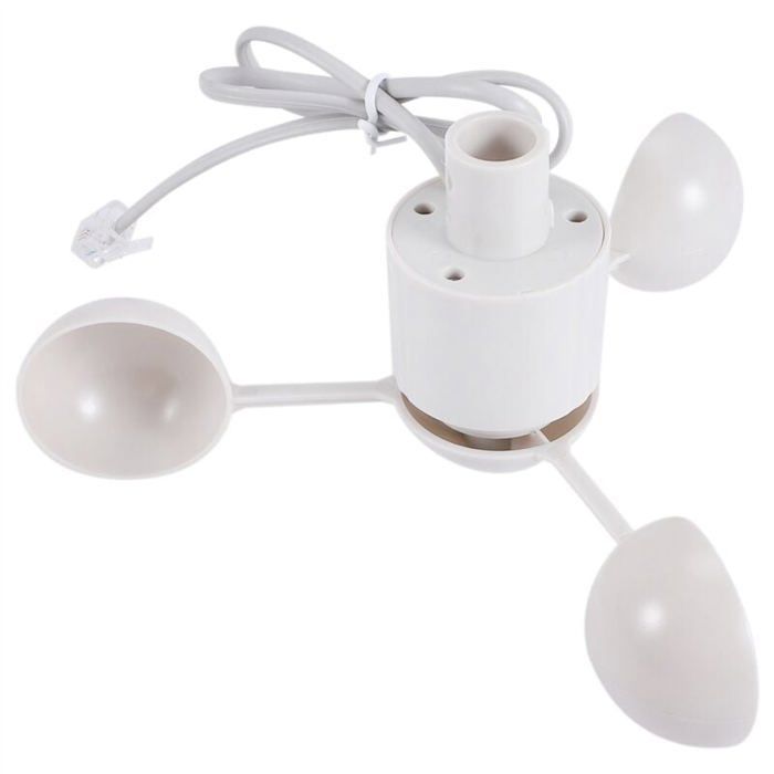 Anémomètre WH-SP-WS01 – Capteur De Vitesse Du Vent, Pièce Détachée Pour Station Météo Professionnelle, Plastique Blanc