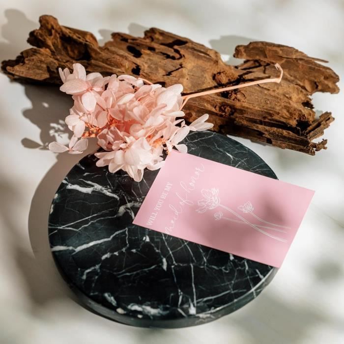 Lot De 16 Cartes De Demande En Demoiselle D'Honneur, Motif Floral Aquarelle, Pour Demoiselle D 