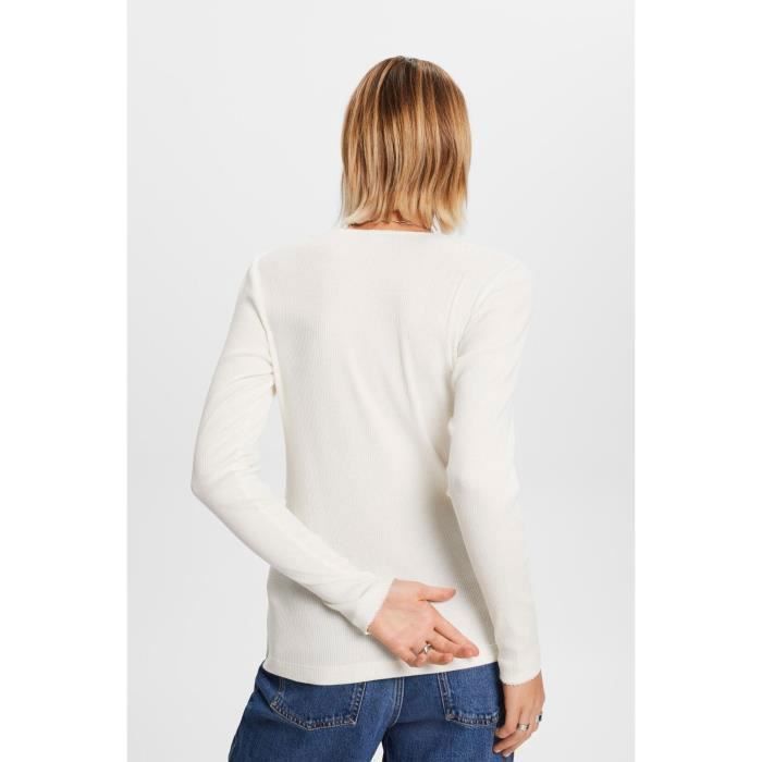 Tee shirt online maille côtelée femme