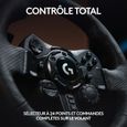 Volant de Course et Pédales gaming - Logitech G923 - pour PS5, PS4 et PC-4