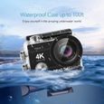CAMERA SPORT 4K Étanche Vision 3 WiFi Kits d'Accessoires,Caméra pour Plongée Surf Voyage Voiture-0