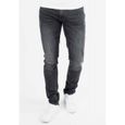 Jeans Homme coupe regular denim noir stone-0