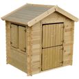 Maison en bois pour enfants - TIMBELA M516 - Sans plancher - 112x146xH145cm - 1,1m2-0