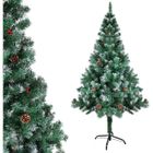 GOTOLL Sapin de Noël Artificiel 120 cm Sapin de Noël avec des Pommes de pin Arbre Réutilisable y Compris Support en Métal Ignifuge - Vert
