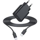 CYVENSMART Chargeur Rapide USB C 45W avec 2M Câble pour Samsung Galaxy S23 Ultra/S22 Ultra/S21 Plus/Note 20 Ultra/S20 FE,S20 Ultra