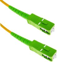 CableMarkt - Câble Fibre Optique SC / APC - SC / APC Monomode Simplex OS2 9 / 125 µm 2 m