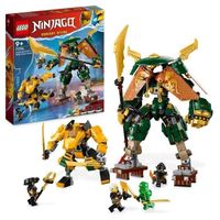 LEGO® NINJAGO 71794 L'Équipe de Robots des Ninjas Lloyd et Arin, Jouet de Ninja pour Enfants
