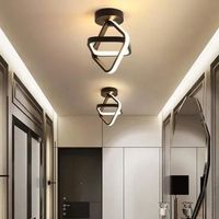 Plafonnier LED Moderne Lampe de plafond géométrie Carrée Lustre chic Blanc Chaud 3000K Lumière pour Couloir Salon Chambre 22W -