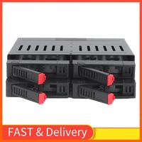 HUM-Cage HDD 4 baies 5.25 Bay 2.5" Bay 5.25 Swap 4 Bay Hdd Cage Châssis 5.25In Drive Tray 2.5In Sata Mobile Rack Cfor OMPatible