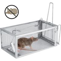 Piège souris Cage à piège à souris Cage à piège à animaux 26.2 * 14 * 11.4 cm