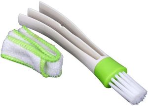 Lot De 2 Brosses De Nettoyage Pour Ventilation Voiture - Double Face Microfibre, 6.5x3.5x2 Cm, Pour Climatiseur, Clavier, Intérieur Auto - 11