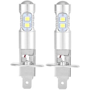 AMPOULE - LED Ampoules de phare, 2x H1 6000K super blanc 100W Ki
