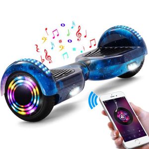 HOVERBOARD Gyropode 6,5 Pouces Galaxie Bleu Hoverboard Blueto