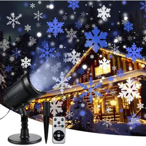 Candle Flocon de neige Projecteur de Noël LED IP65 Lumière de Projecteur  Exterieur et Intérieur Décoration,Noël, Mariage