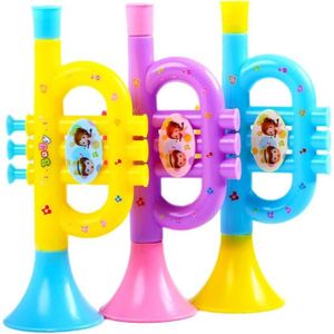 TROMPETTE Trompette De Clown Trompette Pour Enfants En Plastique, Trompette Jouet Trompette Pour Enfants Instrument À Vent Pour Appren[b124]
