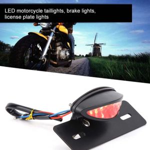 Feu de Frein Arrière, Keenso 12V 28 LED Lumière de Signalisation Plaque  d'Immatriculation Feu de Queue Rouge LED pour Moto Cruiser Bike ATV  Universel