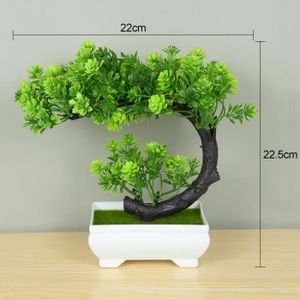 FLEUR ARTIFICIELLE Plantes artificielles bonsaï petit arbre Pot faux 