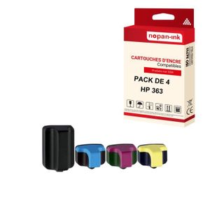 16 Cartouches D'encre Compatibles HP Photosmart B110 - Set 4 Couleurs, 24ml Noir/15ml CMJ