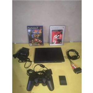 CONSOLE PS2 pack PS2 SLIM + 1 manette + 2 jeux